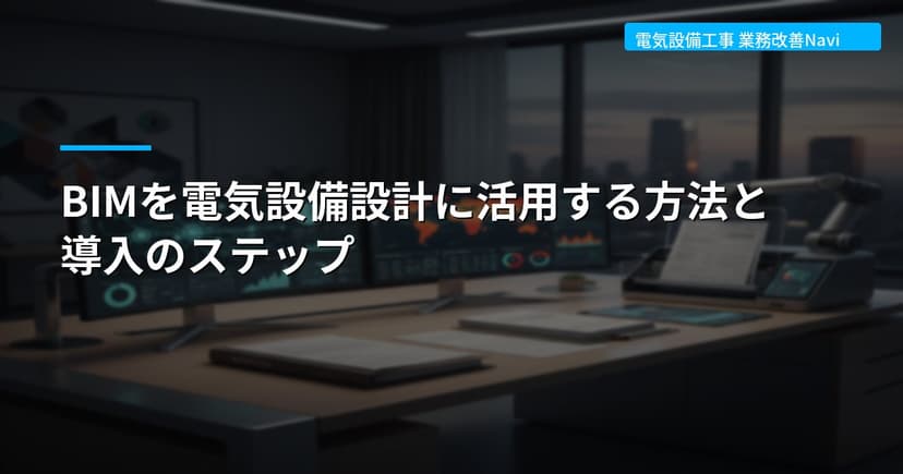 BIMを電気設備設計に活用する方法と導入のステップ