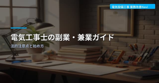 電気工事士の副業・兼業ガイド｜法的注意点と始め方