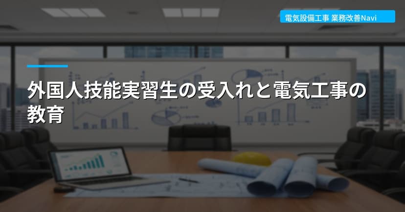 外国人技能実習生の受入れと電気工事の教育
