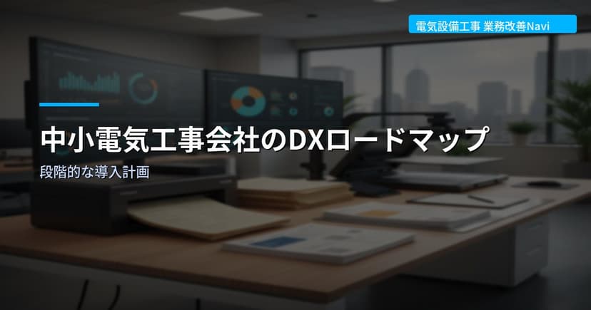 中小電気工事会社のDXロードマップ｜段階的な導入計画