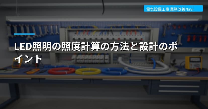 LED照明の照度計算の方法と設計のポイント