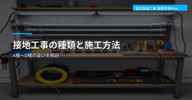 接地工事の種類と施工方法｜A種〜D種の違いを解説