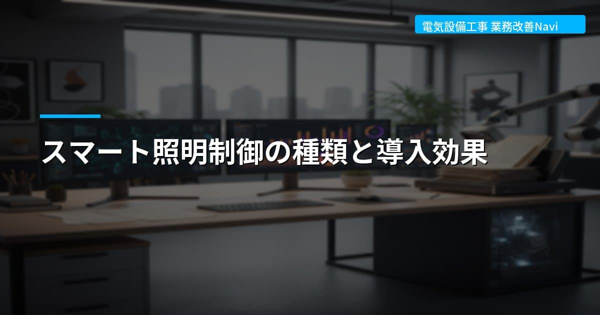 スマート照明制御の種類と導入効果