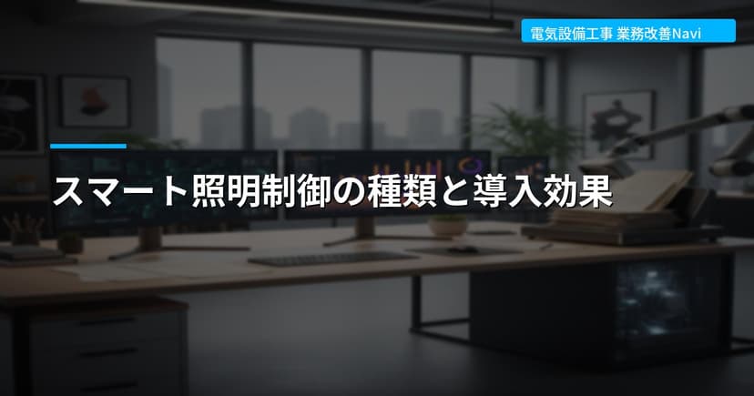 スマート照明制御の種類と導入効果