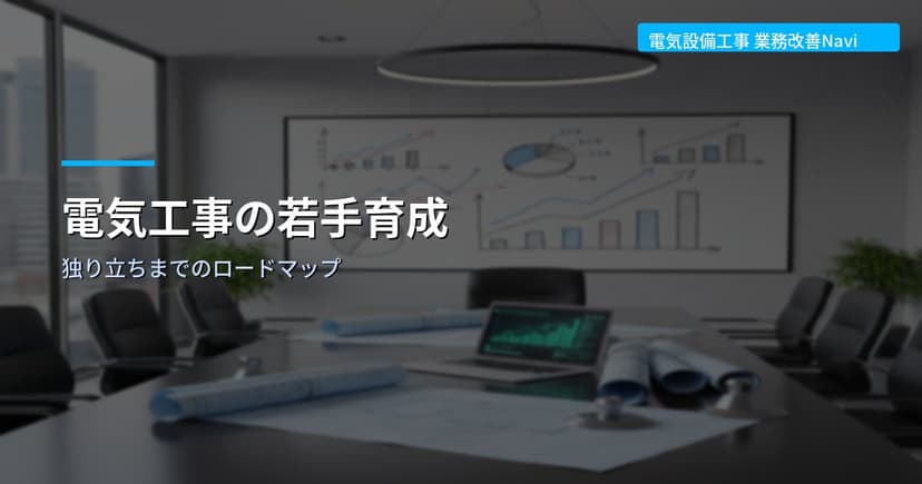 電気工事の若手育成｜独り立ちまでのロードマップ